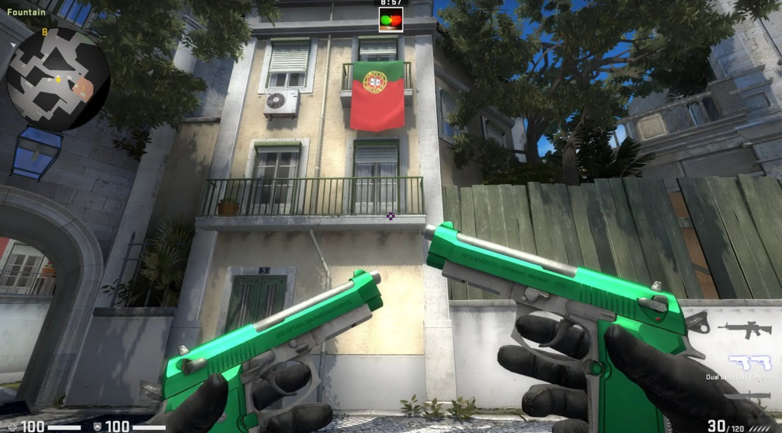 Dual Berettas Emerald